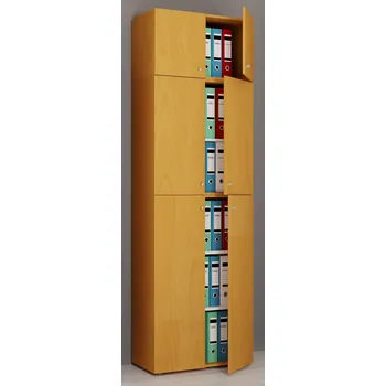 Policová skříň VCM Kancelářská skříň Lona XXL s otočnými dveřmi S nástavcem, buk 486808