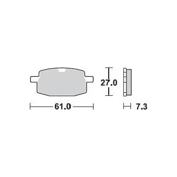 Brzdová destička BRAKING desky 744SM1 2H16316125