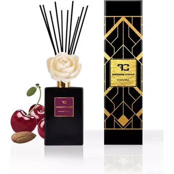 Vonná tyčinka DEDRA Tyčinkový bytový parfém s FLOW květinou & tyčinkami MIDNIGHT CHERRY, 500 ,ml