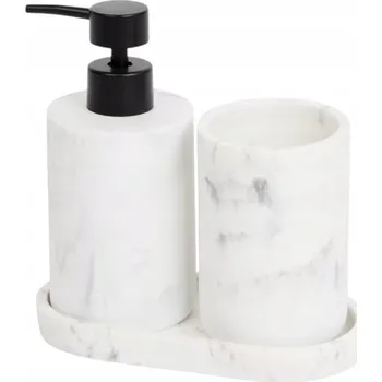 Dávkovač mýdla Ruční dávkovač mýdla stojací Cardsplitter 200 ml bílý, šedý