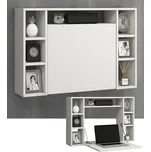 VCM Nástěnný laptop stůl Wandila, bílý 761333