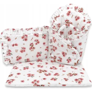 Doplněk pro panenku Sada pro péči o panenku MimiNu Mini, růžový zavinovací rožek, polštář