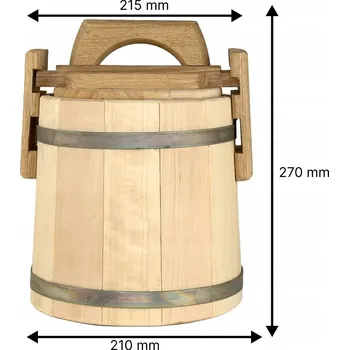 Obraz Lipový sud (Kádě) na med s voskováním 3 L