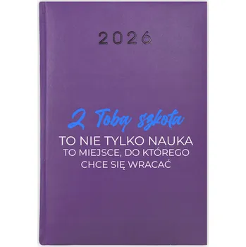 Kalendář Knihový kalendář 2026 A5 fialový