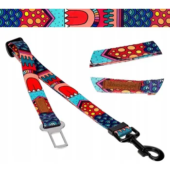 Vodítko pro psa VODÍTKO pro malého psa do auta 20 mm 45-75 cm Ukory VZOROVANÉ