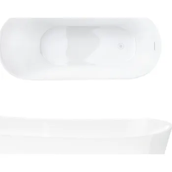 Vana Volně stojící akrylátová vana Corsan Estella, odtok uprostřed, 170 x 74 cm