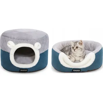 Pelíšek pro psa Pelíšek domeček bouda 2v1 vel. S (I093)