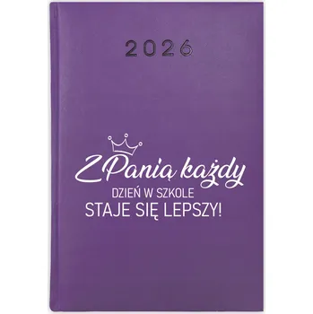 Kalendář Knihový kalendář 2026 A5 fialový