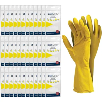 Pracovní rukavice Rukavice Mercator Medical GUMOVÉ RUKAVICE PRO DOMÁCNOST IDEALL YELLOW XL x 120, velikost 10 - XL, 120 párů