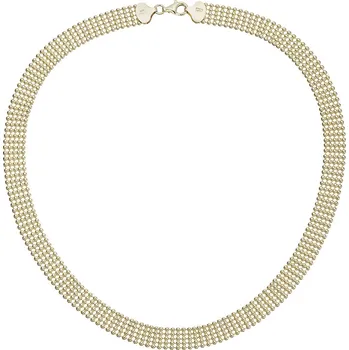 Náhrdelník EVOLUTION GROUP CZ Elegantní náhrdelník pozlacený kuličkový - 72104