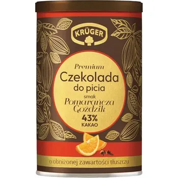 Čokoláda Kruger Čokoláda Pomeranč Hřebíček 43% kakaa 220g