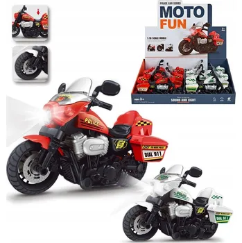 autíčko MOTORKA POLICIE SE SVĚTLEM A ZVUKEM HRAČKA PRO DĚTI