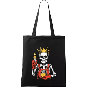 Kostra včelař - Taška bavlněná - 42 x 38 cm ( Černá )