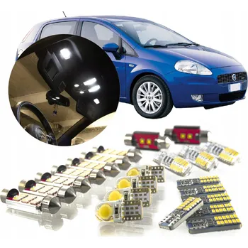 Osvětlení interiéru vozidel FIAT GRANDE PUNTO - Sada LED osvětlení interiéru! VIP
