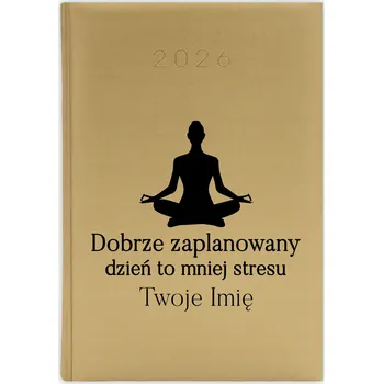 Kalendář Knižní kalendář 2026 A5 zlatý