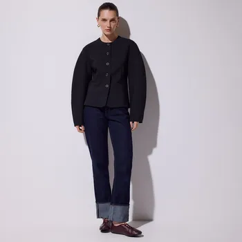 Reserved - Džíny straight fit - tmavomodrá - 562GE-59J - 562GE-59J-40