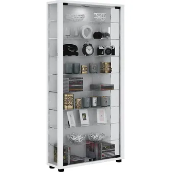 Komoda VCM Vitrína Lumo Maxi, s LED osvětlením, bílá 763433