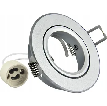 Bodové svítidlo EAST OPAL GU10 zapuštěné svítidlo kulaté stříbrné pískované s možností nastavení