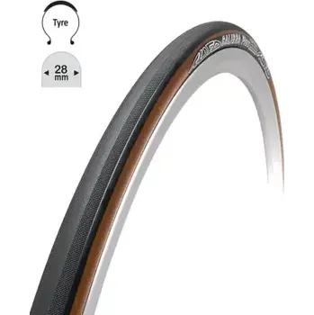 Plášť na kolo Tufo Calibra Plus 700x28c silniční plášť kevlar černá/béžová 71178