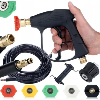 Příslušenství pro vysokotlaký čistič KOMPLETNÍ SADA PRO TLAKOVÉ MYČKY KARCHER BAYONET PISTOLE 5 TRYSKEK HADICE 8M ADAPTÉRY