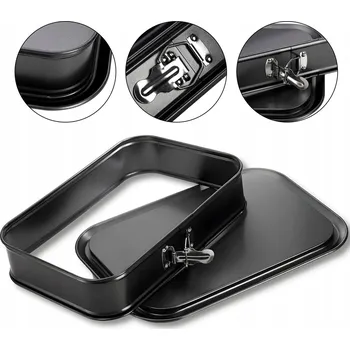 Nádoba na pečení FORMA NA DORT OBDÉLNÍKOVÁ FORMA NA PEČENÍ KOLÁČŮ S NEPŘILNAVÝM POVRCHEM 39X28