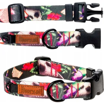 Obojek pro psa Látkový obojek s přezkou pro velkého psa, ovčáka, odolný L/XL 30mm Ukory