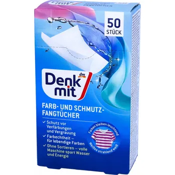 Aviváž DENKMIT Ubrousky na PRANÍ BAREV Lapače barev 50 Ks XL z Německa