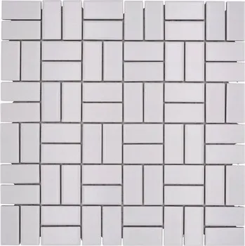 C Keramická obkladová dlaždice bílá cihla, Keramická mozaika bílá matná