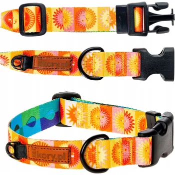 Obojek pro psa POHODLNÝ obojek s nastavitelnou velikostí pro malého psa teriéra S 15 mm Ukory BAREVNÝ