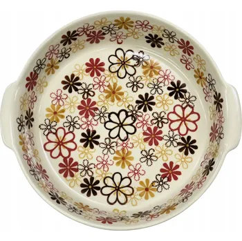 Keramická mísa kulatý s uchy, keramika Bolesławiec