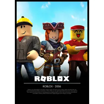 Obraz Plakát ROBLOX dárek pro hráče počítačových her, herní, bez rámu A3