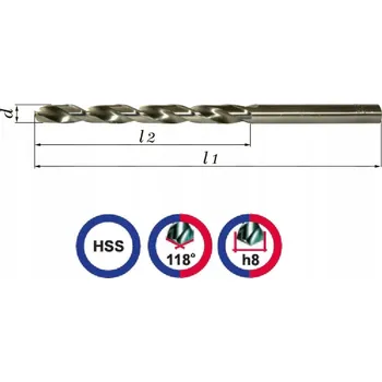 Vrták Vrták NWKB 5mm broušený HSS Vrtáky Baildon