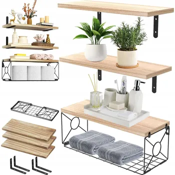 police POLICE NA ZEĎ ZÁVĚSNÉ DO POKOJE POLICE ZÁVĚSNÁ NA KNIHY S KOŠÍKEM