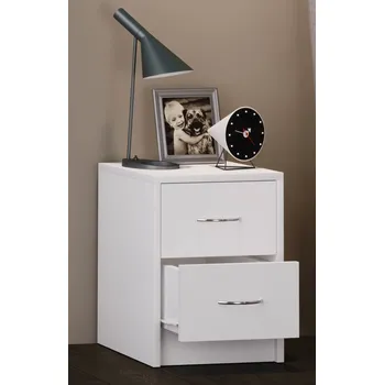 Noční stolek VCM Noční stolek Boxal mini, bílý 762257