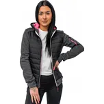 DÁMSKÁ PŘECHODOVÁ PROŠÍVANÁ BUNDA S KAPUCÍ ČERNÁ KSW4001 DENLEY_S