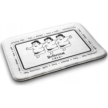 Koupelnová předložka Absorpční koupelnová předložka Zápasníci Sumo