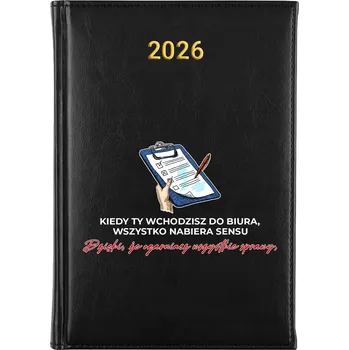 Kalendář Knižkový kalendář 2026 A5 černý