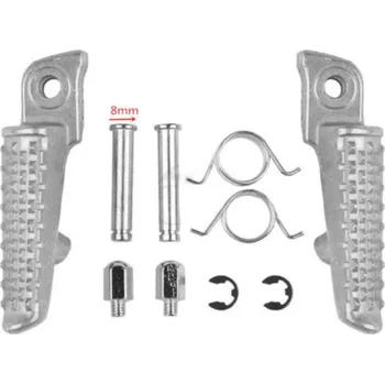 BIKETEC sada přední stupačky (řidiče) s montážní sadou HONDA CBR 600RR '03-06, CBR 1000 RR '04-14, CBR 1000R '08-11, stříbrné