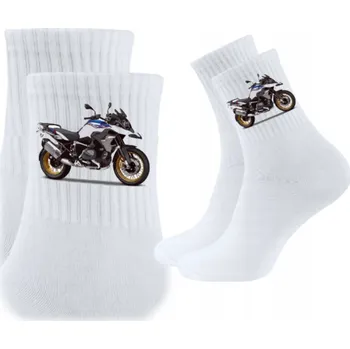 Pánské ponožky Motodoplňky BMW Ponožky BMW bílé, univerzální velikost
