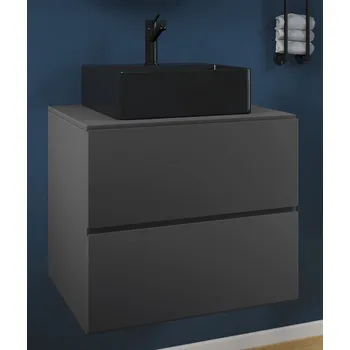 Koupelnový nábytek VCM 2dílná umyvadlová skříňka Lendas BL S 60 cm, antracit 487766