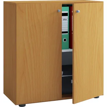 Policová skříň VCM Kancelářská skříň Lona XL s otočnými dvířky, buk 487032