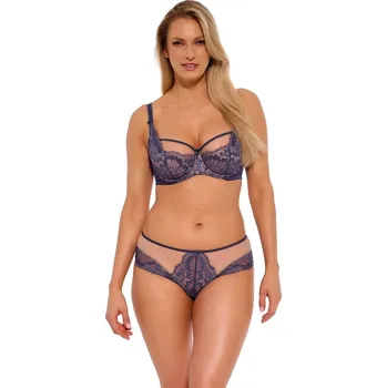 Podprsenka Gaia Tmavě Modrá Polovyztužená Podprsenka s Kosticemi, tmavě modrá 80F i384_12865425