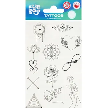 Odstranitelné tetování Tetování Sticker Boo 12 ks