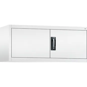 Jednací stůl Nástavec na kancelářskou skříň s křídlovými dveřmi C+P Acurado, 1200 x 400 x 500 mm, bílý