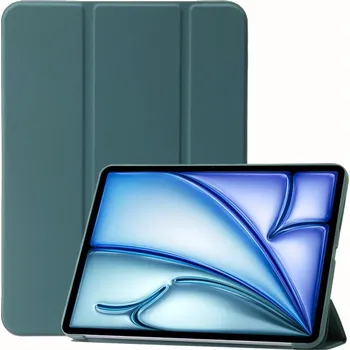 Pouzdro na mobilní telefon Flipové pouzdro s funkcí uspání pro iPad Air 13" (2024/2025) - petrolejové