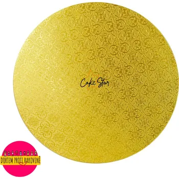 Cake Star Tác pevný zlatý jinju 28cm 11"