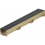 Odvodňovací polymerbetonový žlab ACO EUROSELF A15 s plastovou mříží 1000 x 118 x 104 mm
