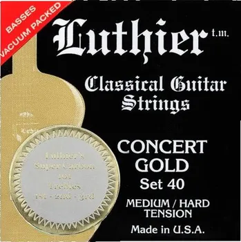 Struna pro kytaru a smyčcový nástroj Luthier Super Carbon 101 L-40SC, Struny na klasickou kytaru