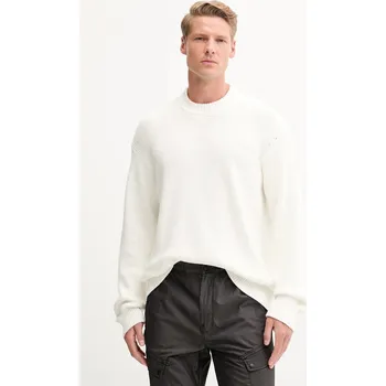 Pánský svetr Svetr Napapijri D-Rignano pánský, bílá barva, NP0A4INQN1A1 00X, vel. XL