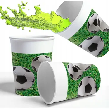 Party nádobí Papírové KELÍMKY na fotbalový brankář pro děti k narozeninám 200 ML 8 ks
